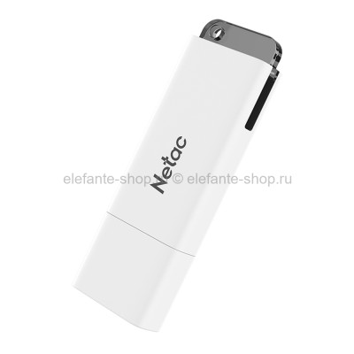 Флеш-накопитель с индикатором USB 8GB Netac U185 White (UM)