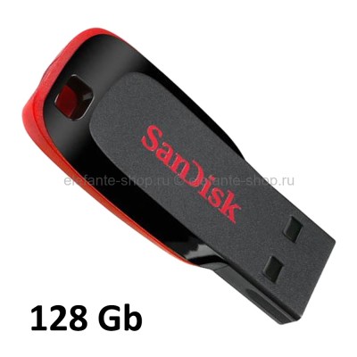Флеш-накопитель USB 2.0 128GB SanDisk CZ50 Cruzer Blade Black (UM)