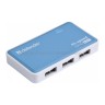 Разветвитель HUB USB 2.0 Defender Quadro Power 4Port Blue (UM)