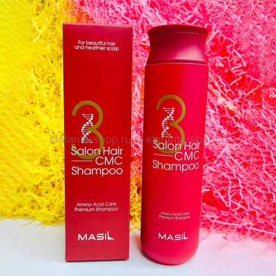 Шампунь с керамидами Masil 3 Salon Hair CMC Shampoo 300ml (13)