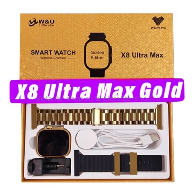Умные фитнес часы X8 Ultra Max Golden (15)