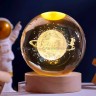 Ночник-светильник Стеклянный шар 3D 6см S-4 (BJ)