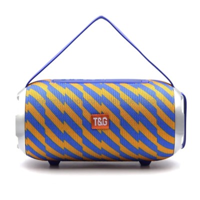 Портативная беспроводная Bluetooth колонка TG 509 Blue-Orange (15)