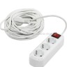 Удлинитель с выключателем Smartbuy 3 гнезда 15 метров  16А/3,5кВт White (UM)