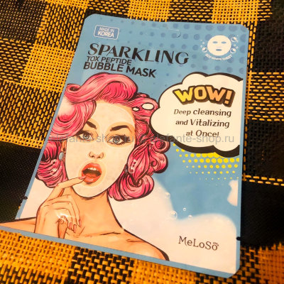 Маска MeLoSo Sparkling Tox Peptide Bubble Mask (78)