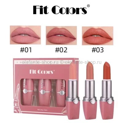 Набор помад для губ Fit Colors Amazing Lipstick 3in1 44932