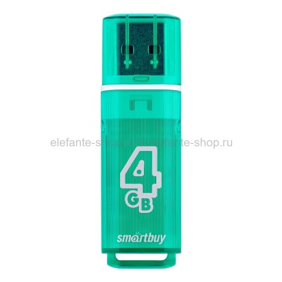 Флеш-накопитель USB 4GB Smart Buy Glossy Green (UM)