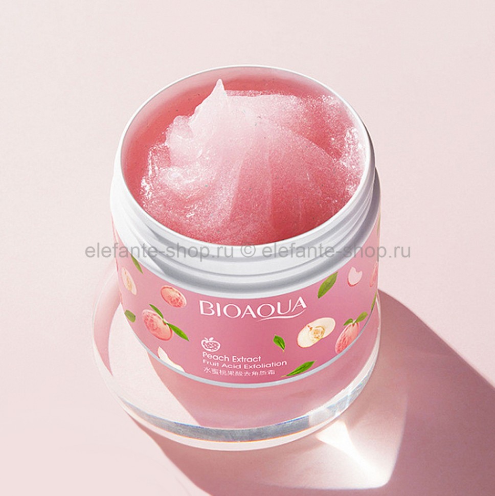 Пилинг для лица и тела Bioaqua Peach Fruit Acid Exfoliating с экстрактом персика, 140 гр