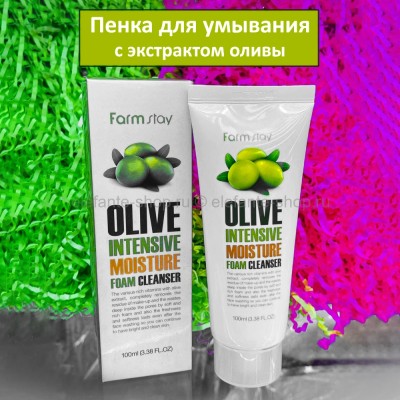 Пенка для умывания FarmStay Olive Intensive Moisture Foam 100ml (125)