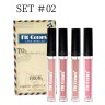 Набор жидких блесков для губ Fit Colors Liquid Lipstick Set 4in1 Set #02