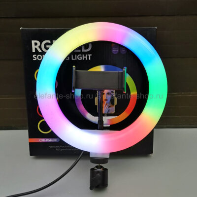 Кольцевая лампа RGB Led Soft Ring Light CXB-RGB200 (15)