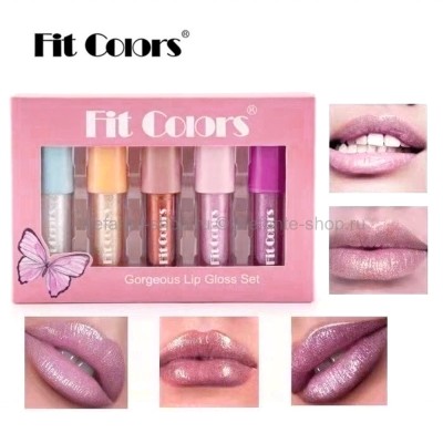 Набор зеркальных блесков для губ Fit Colors Gorgeous Lip Gloss Set 5in1