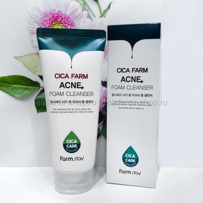 Пенка для проблемной кожи FarmStay Cica Farm Acne Foam Cleanser 180ml (125)