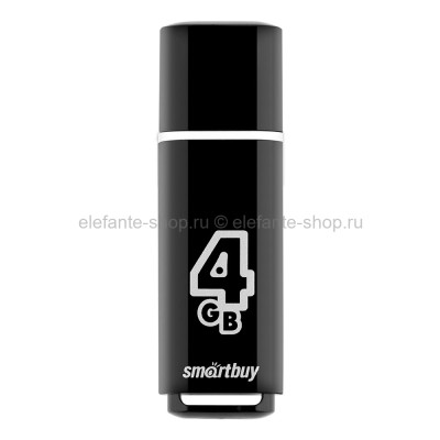 Флеш-накопитель USB 4GB Smart Buy Glossy Black (UM)