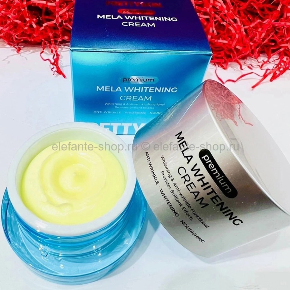 Pretty Skin Premium Mela Whitening Cream 50ml 13