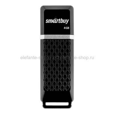 Флеш-накопитель USB 4GB Smart Buy Quartz Black (UM)