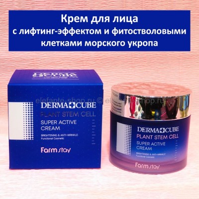 Крем для лица FarmStay Derma Cube Plant Stem Cell Super Active Cream 80ml (125)