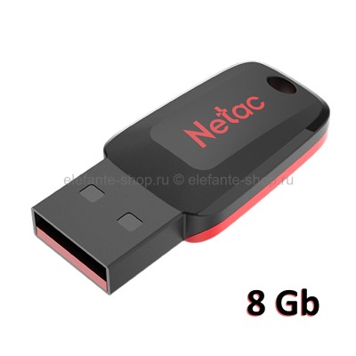 Флеш-накопитель USB 8GB Netac U197 mini Black/Red (UM)