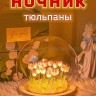 Ночник-светильник Тюльпаны в колбе S-222 (BJ)