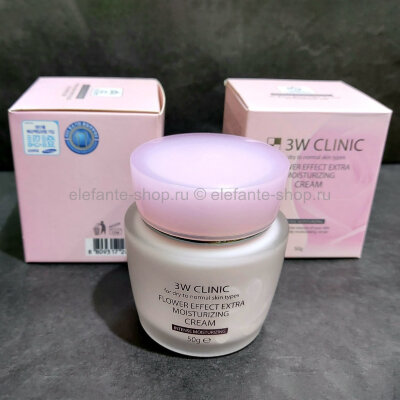 Крем для лица 3W CLINIC Flower Effect Extra Moisturizing Cream (78)