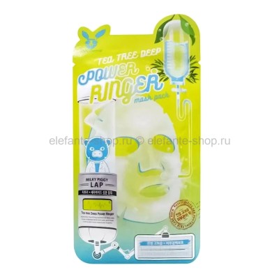 Тканевая маска Elizavecca Tea Tree Deep Power Ringer Mask 23ml (51)