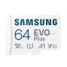 Карта памяти MicroSD 64GB Samsung Class 10 Evo Plus U1 + SD адаптер (UM)