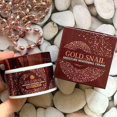 Крем для лица с улиточной слизью ENOUGH Gold Snail Moisture Whitening Cream, 50 гр (106)