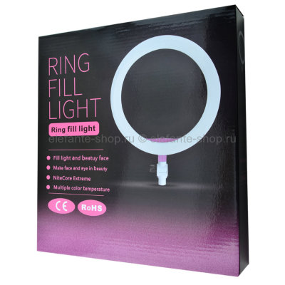 Светодиодная кольцевая лампа Ring Fill Light + ШТАТИВ, 2 В 1, 28781