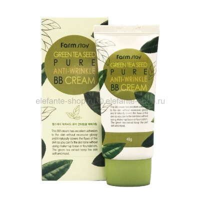 Омолаживающий ВВ-крем с семенами зеленого чая FarmStay Green Tea Seed Pure Anti-Wrinkle BB Cream 40g (125)
