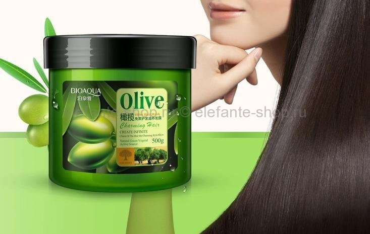 Несмываемый питательный уход с маслом оливы для сухих волос