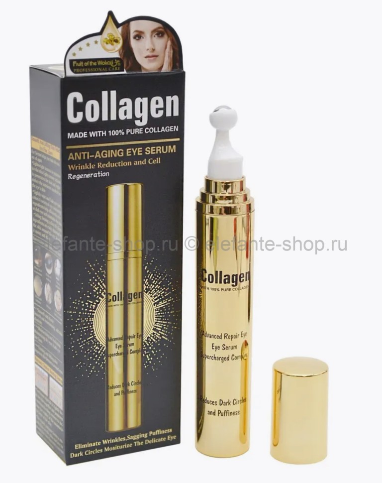 Collagen Ролик для кожи вокруг глаз collagen anti-aging eye serum