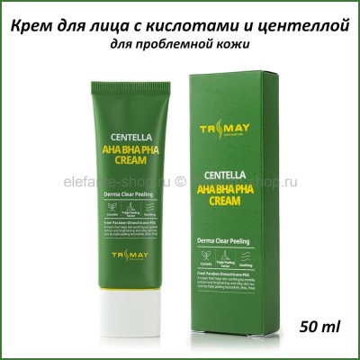 Восстанавливающий крем для лица с кислотами и центеллой Trimay Aha Bha Pha Centella Cream 50ml (51)