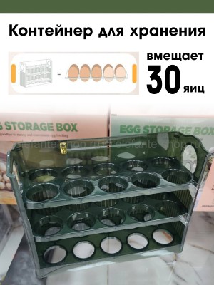 Контейнер для хранения 30 яиц S-225 зеленый (BJ)