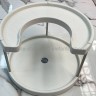 Вращающаяся двухъярусная подставка S-264 белая (BJ)