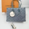 Сумка LV, люкс качества, текстиль + натуральная кожа