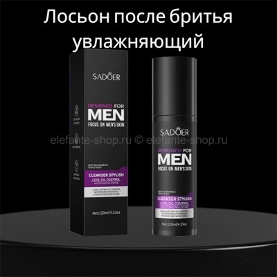  Лосьон после бритья увлажняющий для мужчин SADOER DESIGNED FOR MEN FOCUS ON MEN'S SKIN Контроль жирности, 120 мл