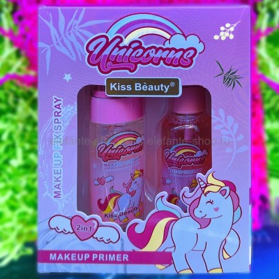 Праймер и спрей для фиксации макияжа Kiss Beauty Primer & Makeup Fix Spray Unicorns 2in1 (125)