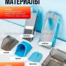 Овощерезка ручная для овощей и фруктов с контейнером S-30 голубая (BJ)
