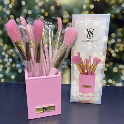 Набор кистей для макияжа Sarah Beauty 12 Piece Brush Set Pink (125)