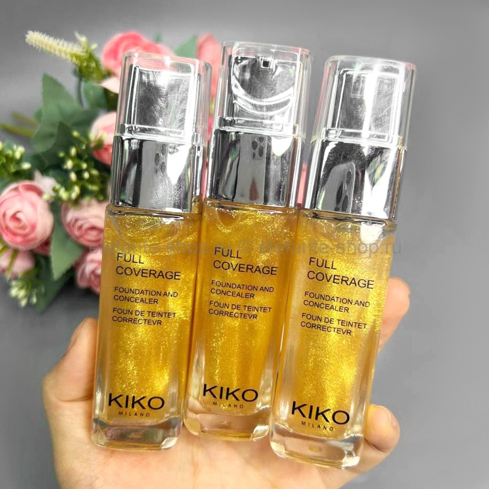 Kiko Milano Full Coverage Foundation and Concealer Gold 30ml