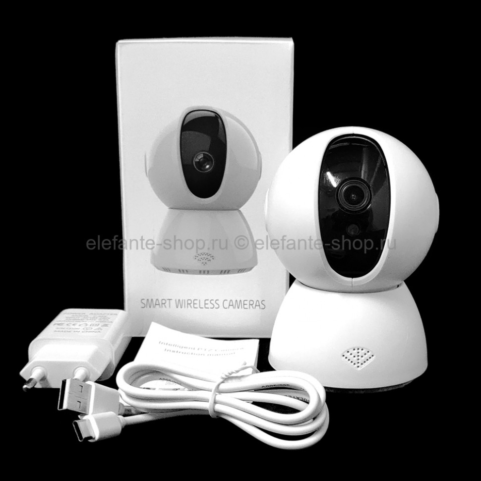 Беспроводная поворотная камера видеонаблюдения Smart Wireless Cameras White