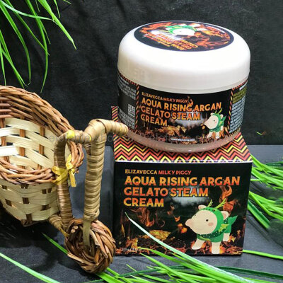 Увлажняющий крем для лица Elizavecca Aqua Rising Argan Gelato Steam Cream, 100 мл (78)