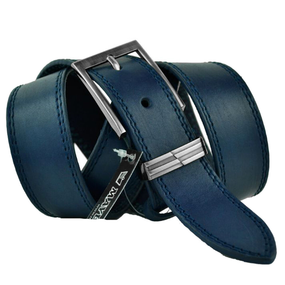 Ремень классический Maybik 35-028 blue