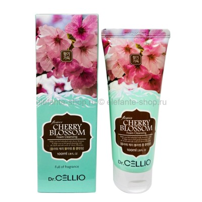 Пенка для умывания Dr. CELLIO Flower Cherry Blossom Foam Cleansing 100ml (125)