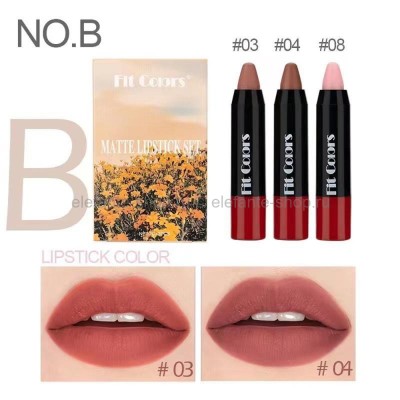 Набор помад Fit Colors Matte Lipstick Set #B 3pcs (106)