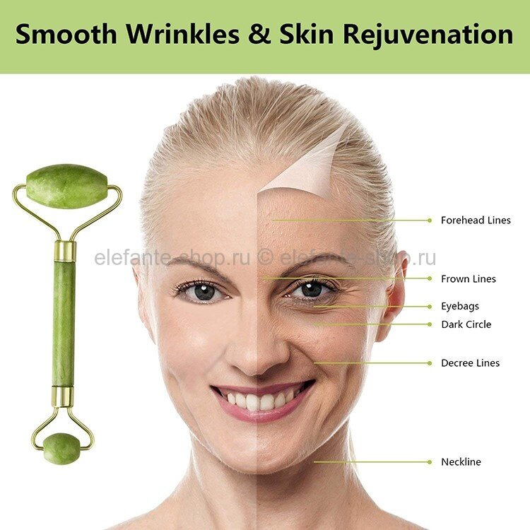 Роликовый массажер для лица Smooth Wrinkle & Skin Rejuvenation (КО)