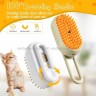 Паровая щетка-расческа для кошек и собак Steam Brush for Animals S-22 White (BJ)