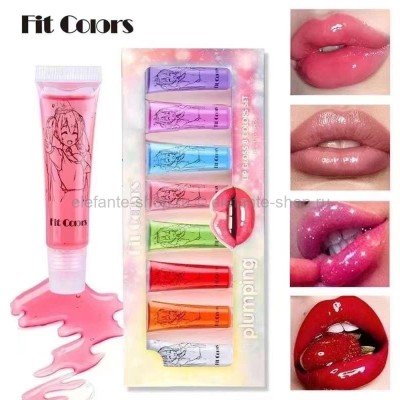 Набор блесков для губ Fit Colors Lip Gloss 8 Colors Set (106)