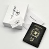 Обложка паспорта с отделениями для карт BLN Black 49509 (WS)
