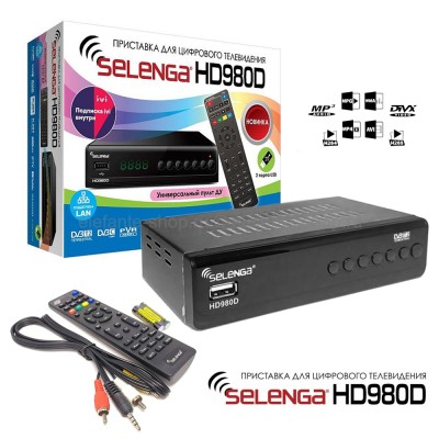 Цифровая ТВ приставка DVB-T2 Selenga HD980D (UM)